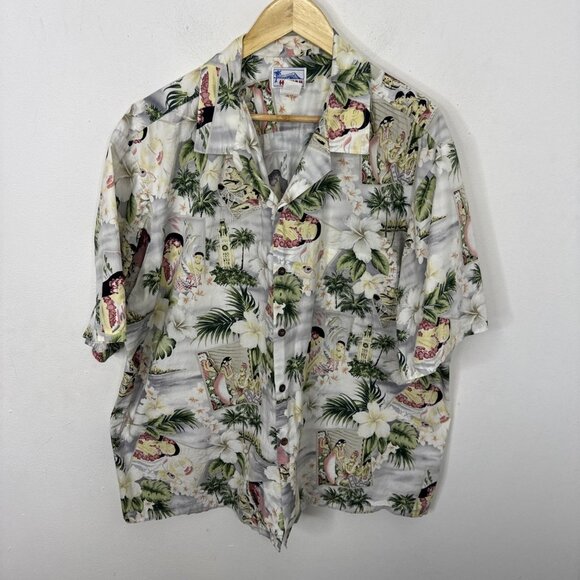 Vintage Hawaii Brand Men 3XL Hawaiian Royalty Aloha Shirt Hawaiian - Picture 1 of 4